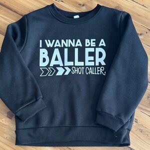 Black Graphic Sweatshirt